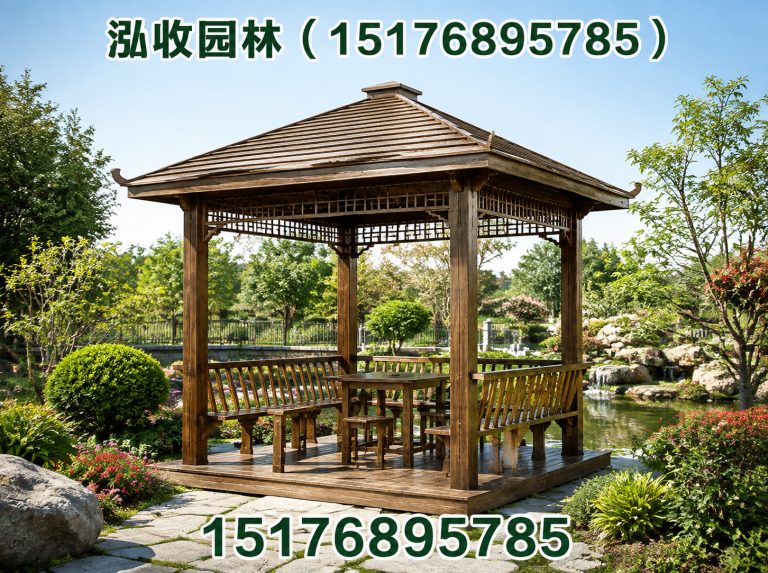 烟台防腐木凉亭展示图